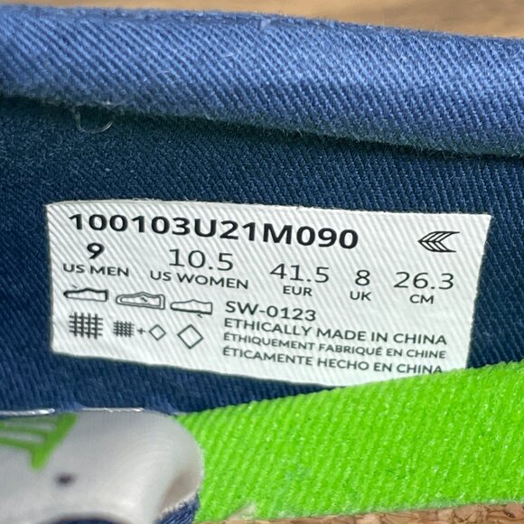 Cariuma OCA Low Womens Size 10.5 Shoes Marine Blue Canvas Casual Low Top Sneaker - Picture 14 of 14